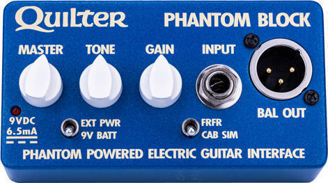 Quilter Phantom Block Pre Amp/Cab Sim Педал Симулатор Електрическа китара