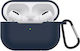 ObaStyle Θήκη Σιλικόνης με Γάντζο σε Μπλε χρώμα για Apple AirPods Pro