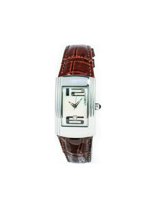 Chronotech Watch with Brown Leather Strap CT701...