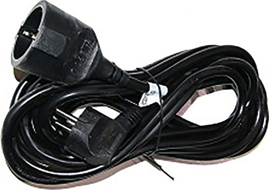 Adeleq Extension Cable Cord 3 x 1.5mm²/15m Black