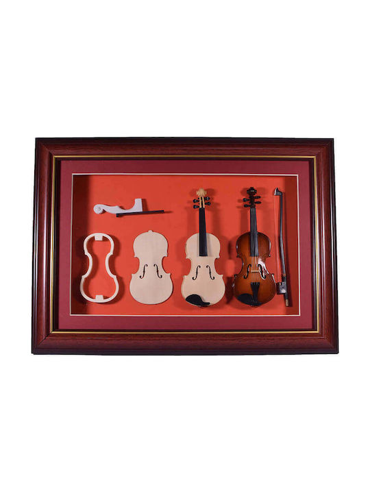 SP Souliotis Instrument Muzical Decorativ Lemn 36x5x26cm 1buc