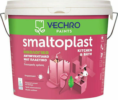 Vechro Smaltoplast Kitchen & Bath Plastic Ecological Paint for Interior Use White 3lt