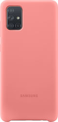 Samsung Silicone Cover Umschlag Rückseite Silikon Rosa (Galaxy A71) EF-PA715TPEGWW EF-PA715TPEGEU