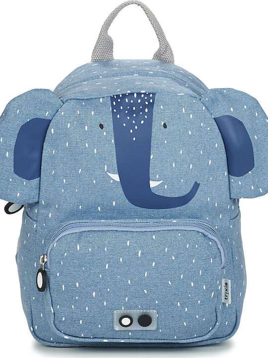 Trixie Mrs. Elephant School Bag Backpack Kindergarten in Light Blue color