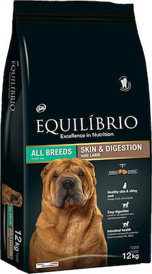 Equilibrio Skin & Digestion 12kg Trockenfutter für erwachsene Hunde mit Lamm