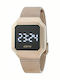 Daniel Klein Digital Men's Watch 40mm Battery with Pink Gold Metal Bracelet