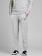 Gordon Football Sweatpants with Elastic Light Grey Melange