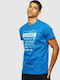 Diesel Herren T-Shirt Kurzarm Blau