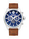 Timberland Ashmont Watch Chronograph Battery with Brown Leather Strap