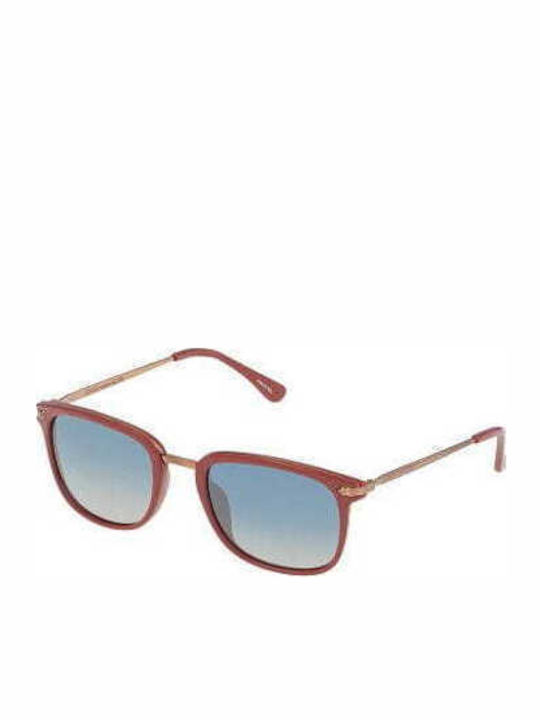 Lozza Unisex Sunglasses with Red Frame and Blue Gradient Lens SL4028 1FFX