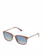 Lozza Unisex Sunglasses with Red Frame and Blue Gradient Lens SL4028 1FFX