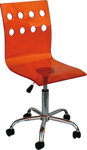Karekla by Fragkoulakis Hc-178 Orange Office Chair