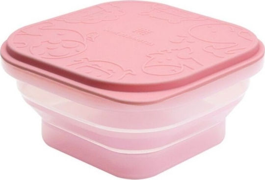 Marcus & Marcus Μπολ Σιλικόνης Πτυσσόμενο Snack Container Ροζ