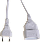 Extension Cable Cord 2x1mm²/3m White