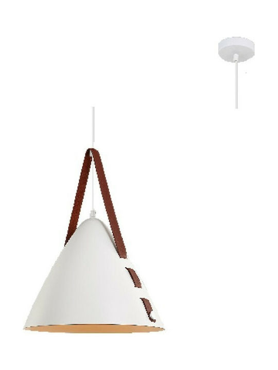 Aca Pendant Lamp E27 White