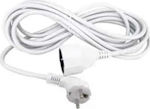 MZ1-01 Extension Cable Cord 3 x 1.5mm²/3m White