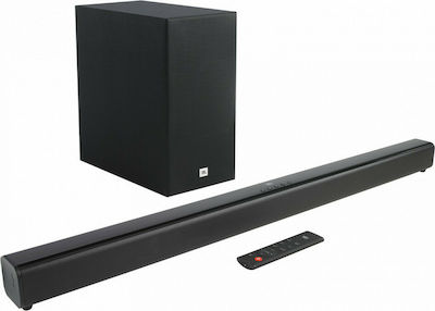 JBL SB 160 Soundbar 220W 2.1 με Ασύρματο Subwoofer και Τηλεχειριστήριο Μαύρο