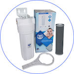 Aqua Pure Home FCCBL-S Συσκευή Φίλτρου Νερού Κάτω Πάγκου / Κεντρικής Παροχής Μονή ½" με Ανταλλακτικό Φίλτρο