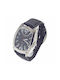 Chronotech Watch Battery with Blue Leather Strap CT7696M-03