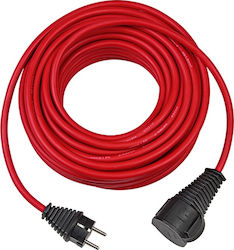 Brennenstuhl Extension Cable Cord 3 x 1.5mm²/25m Red