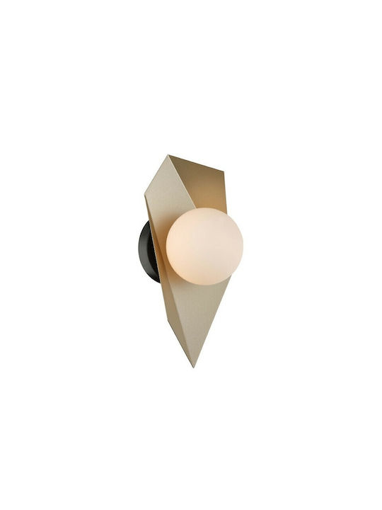 Aca Modern Wall Lamp with Socket G9 Gold Width 14cm