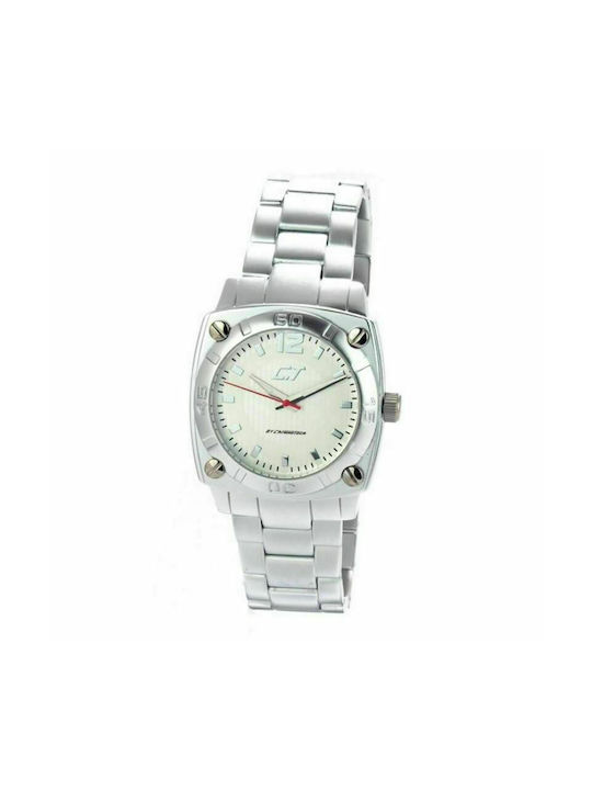 Chronotech Watch Battery with Silver Metal Bracelet CC7079M-06M