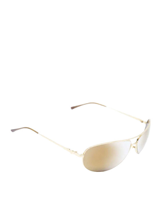 Dolce & Gabbana Women's Sunglasses with Gold Metallic Frame and Mirror Lenses DG6015 02F9