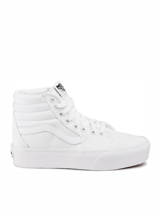 Vans Sk8-Hi Platform 2.0 Γυναικεία Μποτάκια Λευκά