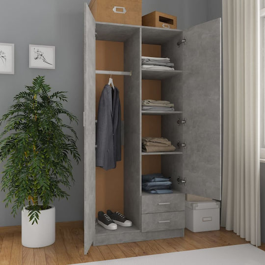 Δίφυλλη Ντουλάπα 80x52x180cm Δίφυλλη Ντουλάπα 80x52x180cm