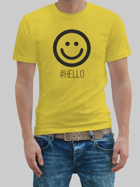 Hello man t-shirt - GOLD