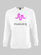 Musikalisches Sweatshirt - WEISS