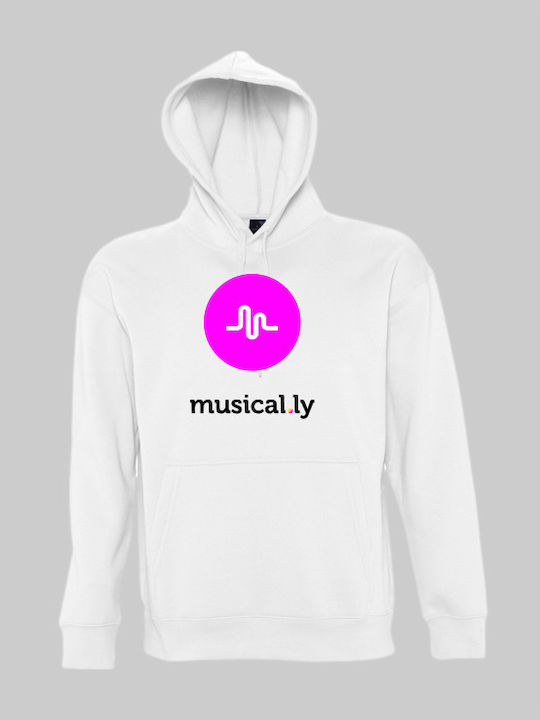 musical.ly hoodie - WHITE