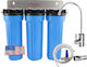 Primato USA3GB14 Water Filtration System Triple Under Sink Micron 1/4'' with Faucet & Replacement Filter Primato Ultra CTO 5 μm, Primato Ultra PB 0.5 μm