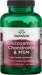 Swanson Glucosamine Chondroitin MSM Supplement for Joint Health 120 tabs