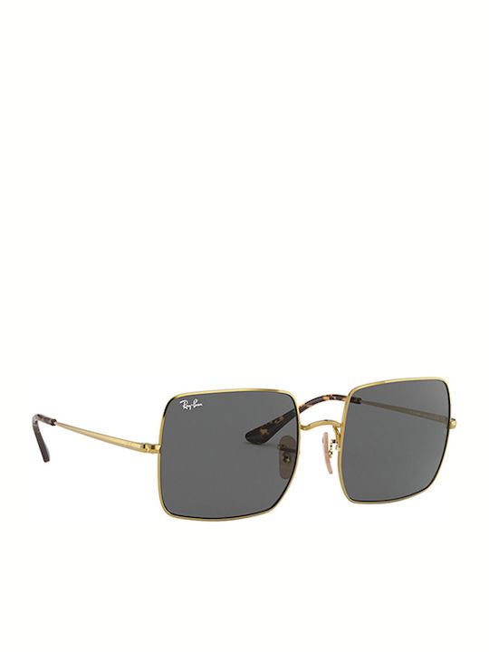 Ray Ban Square Women's Sunglasses with Gold Met...