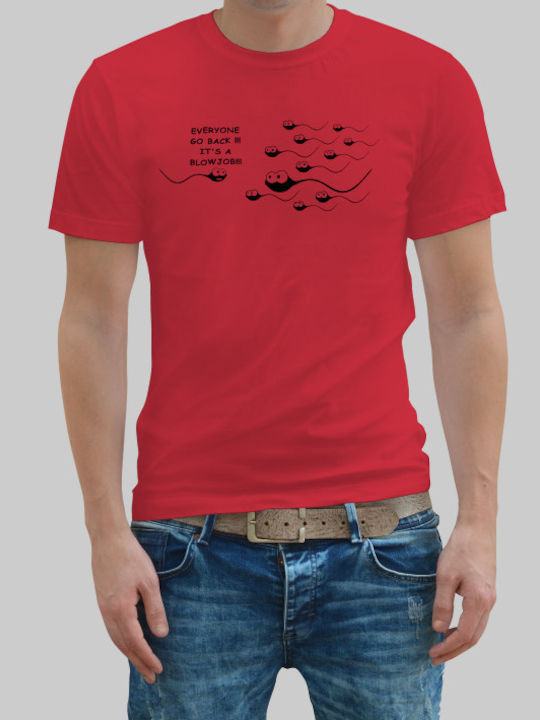 Sperm t-shirt - RED