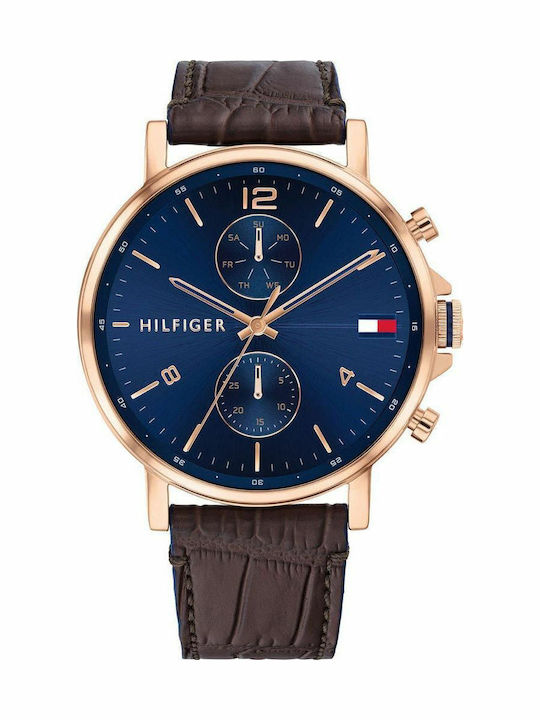 Tommy Hilfiger Daniel Uhr Batterie mit Lederarmband
