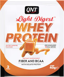 QNT Light Digest Whey Πρωτεΐνη Ορού Γάλακτος Χωρίς Γλουτένη με Γεύση Salted Caramel 40gr