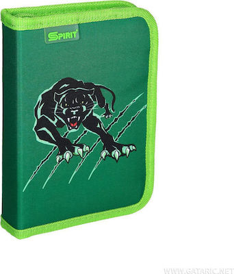 Panther Pencil Case with 1 Compartment Green