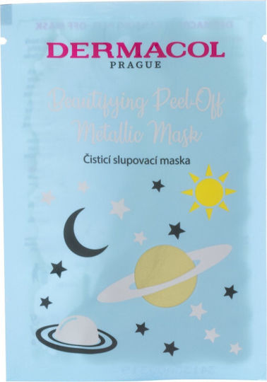 Dermacol Verschönernde Peel-off Metallische Maske Reinigung Gesichtsmaske 15ml