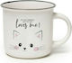 Legami Milano Cup-Puccino Take A Break Cat Κούπα Κεραμική Λευκή 350ml
