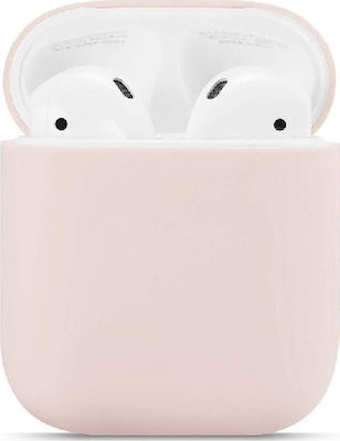 Hülle Silikon in Rosa Farbe für Apple AirPods 1 / AirPods 2