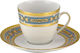 WM Collection N51935 Set Căni Ceai Din porțelan Aurii 200ml 6buc