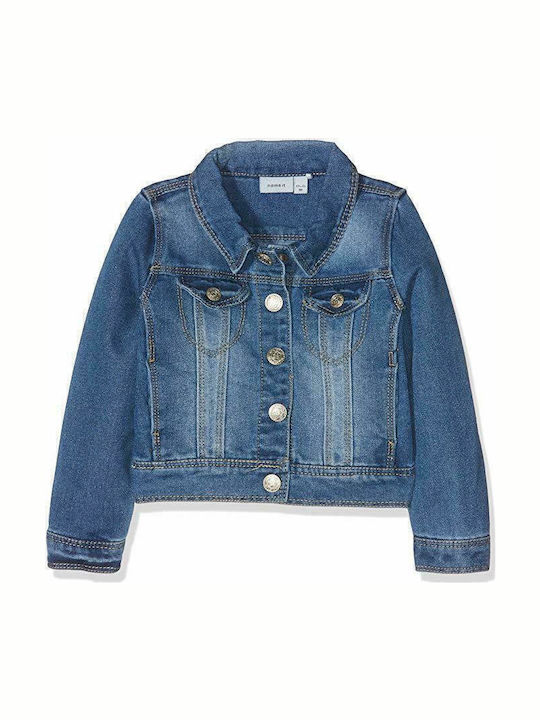 Kids' Denim Jacket Short Blue