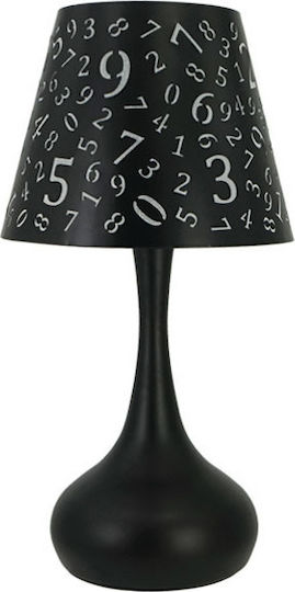 Marhome Ceramic Table Lamp with Black Shade and Base