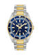 Bulova Marine Star Ανδρικό Ρολόι 43mm Μπαταρίας με Ασημί Μεταλλικό Μπρασελέ