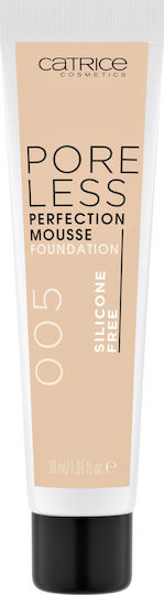 Catrice Cosmetics Poreless Perfection Mousse Make Up 005 Warm Ivory 30ml
