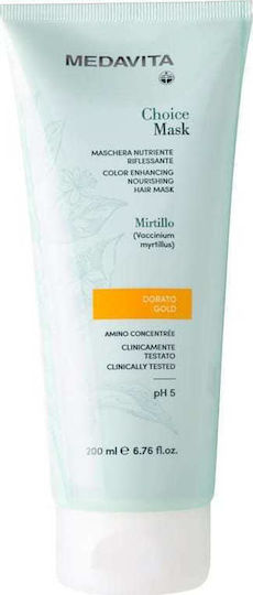 Medavita Choice Mask Karamell – Nährende Haarmaske 200 Ml Für Weichheit & Glanz