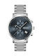 Hugo Boss Integrity Uhr Chronograph Batterie mit Silber Metallarmband