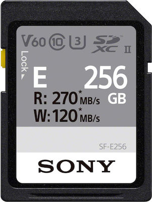 Sony SF-E Series SDXC 256GB Clasa 10 U3 V60 UHS-II